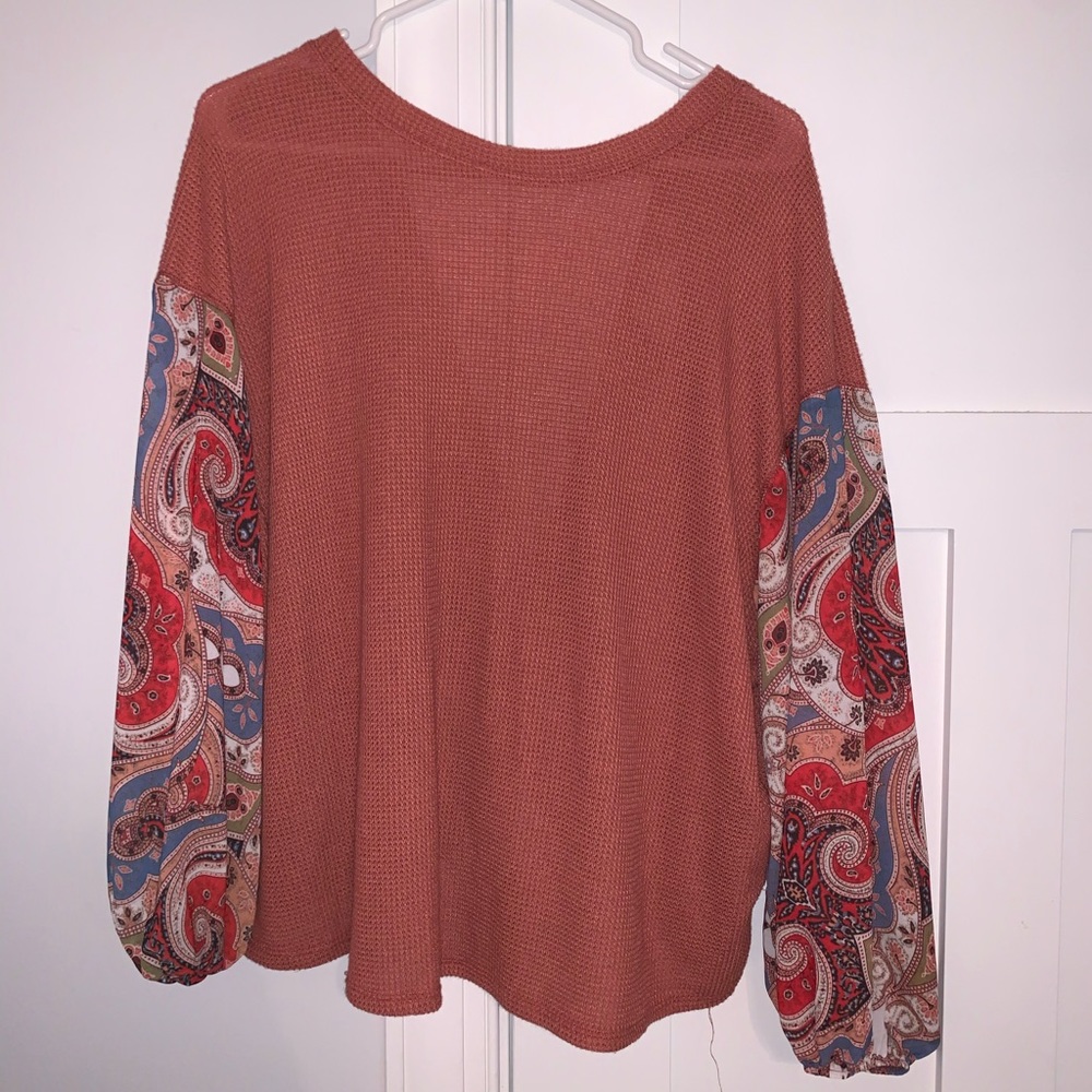 Blu-Pepper open backed long sleeve